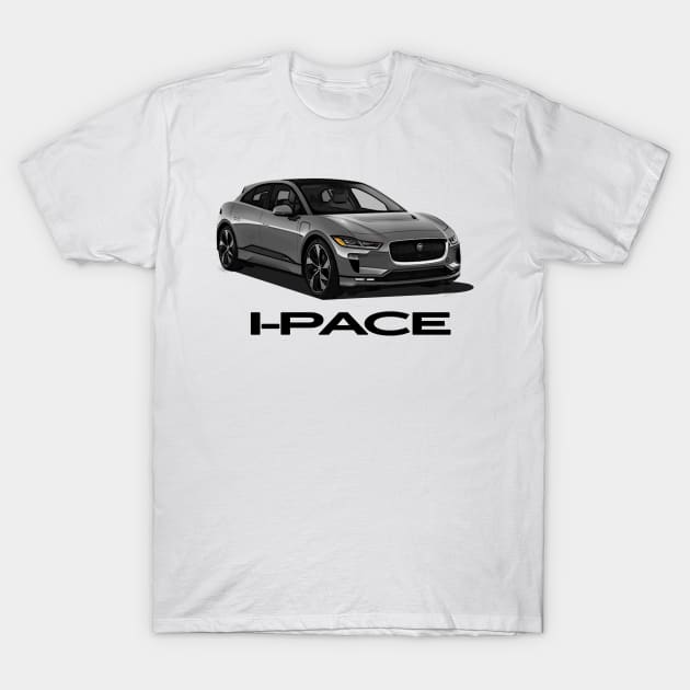 Jaguar I-Pace Grey T-Shirt by Woreth